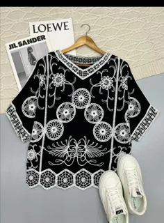 شومیز نخی گلدوزی وارداتی